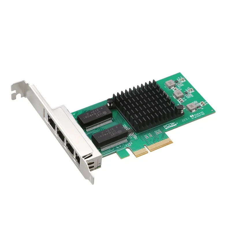 I350-T4 Desktop PCIE 4-port Gigabit network adapter server Soft route RJ45 PCI-E thousand mega Network Card