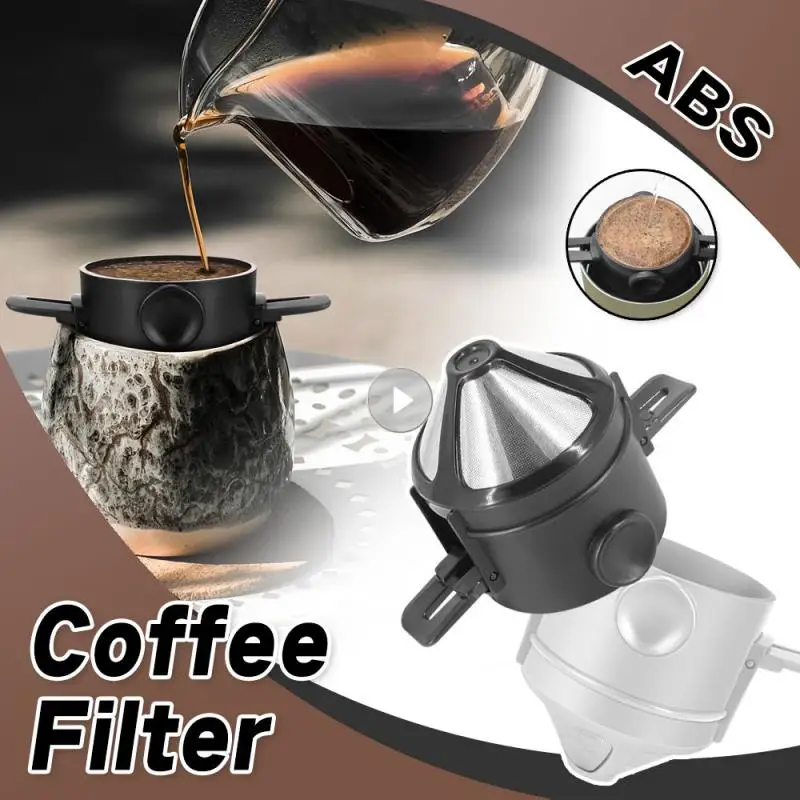 Strong Collapsible Filter Convenient Coffee Dripper High Quality Stainless Steel Portable Coffee Funnel Save Space Coffee Filter