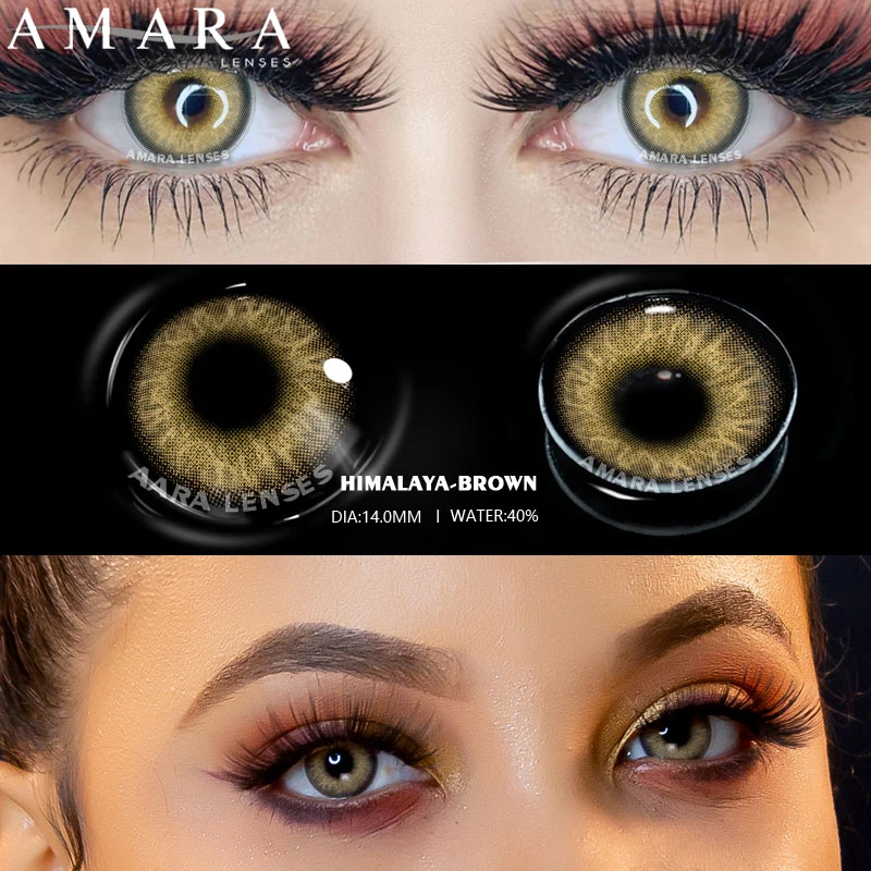 EYESHARE Color Contact Lenses For Eyes 1pair Yearly Natural Eye Green Color Lens Cosmetic Soft Eye Lenses Beauty Pupils