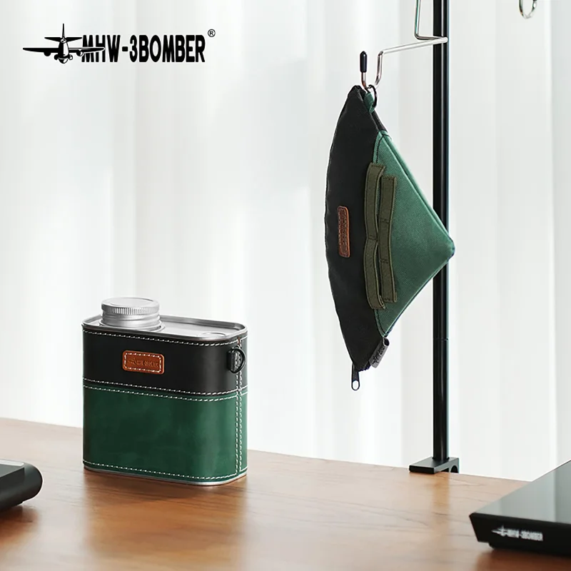 

IN Stock MHW-3BOMBER 600ml Metal Sealed Container with Air Valve Airtight Canister Portable Storage Bag Coffee Camping Tools