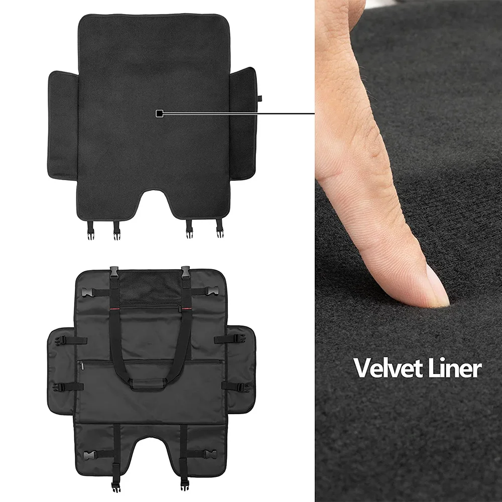 Bolsa de transporte para telas e monitores LCD de 24 polegadas, estojo protetor de viagem para monitor de 24 polegadas, preto -B12B