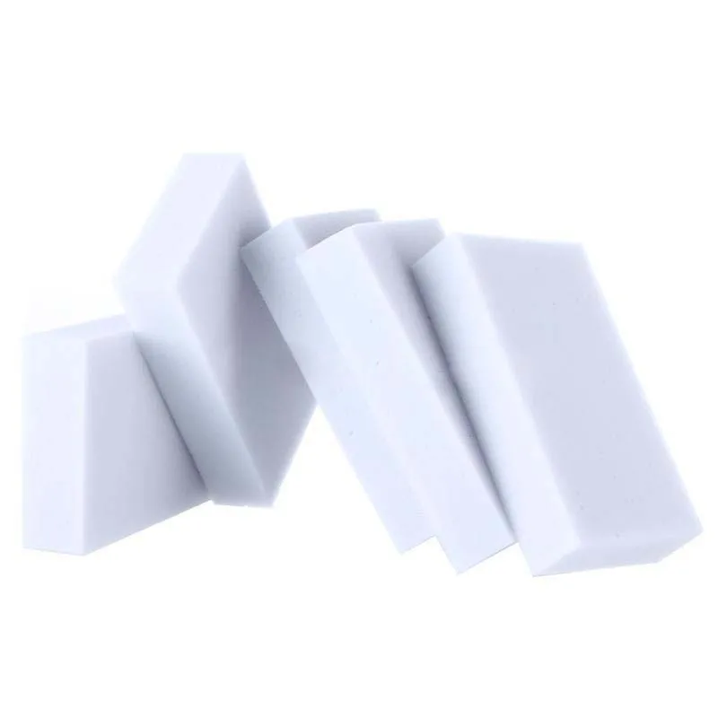 ABJA-100Pcs Eraser Melamine Foam Cleaner Magic Sponge Multi-Functional Soft White