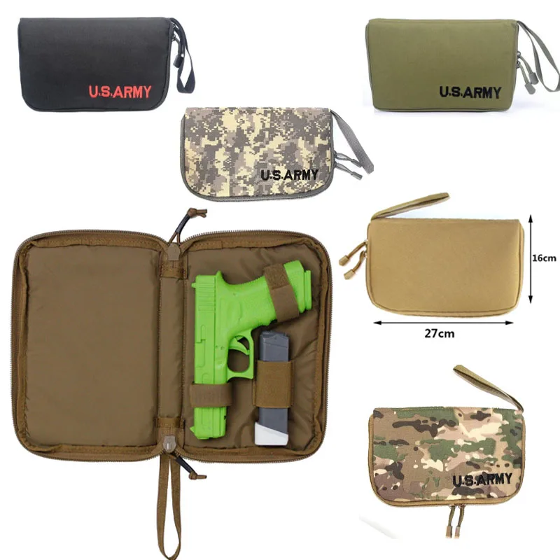 

Tactical Pistol Carry Bag Portable Concealed Gun Holster Pouch Soft Protection Handgun Carrier Case Gun Accessories for Hunting