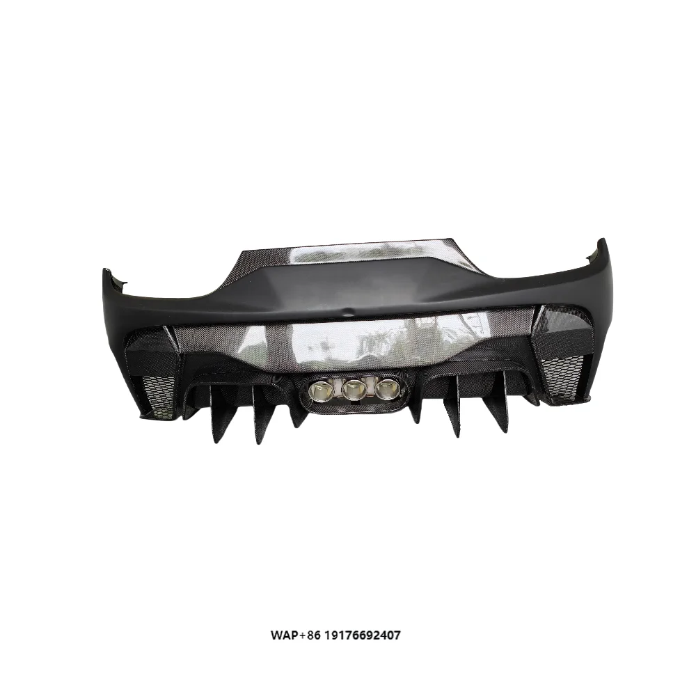

For 458 Upgrades V-Type High Quality Half Carbon Fiber Rear Diffuser Rear Lip Body Kit