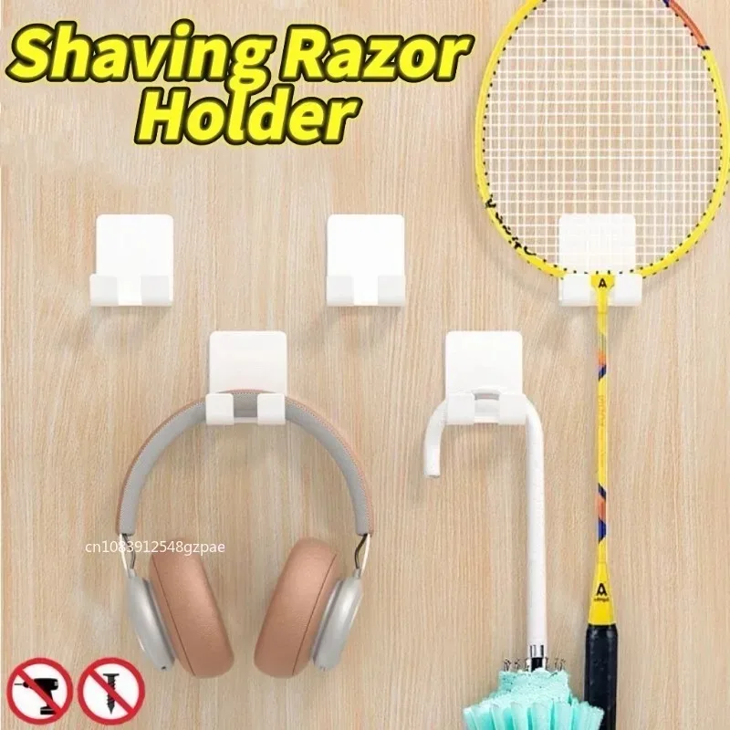 1-8 stücke Klebstoff Rasierer Halter Wand Badezimmer Für Dusche Haken Rack Gillette Rasierer Halter Kunststoff Haken Halter rasiermesser Rack