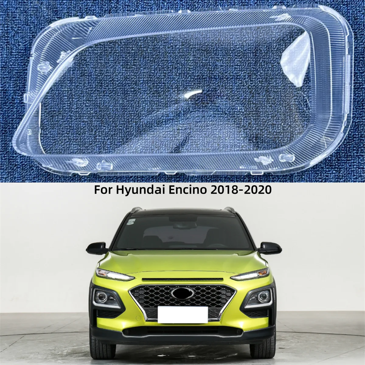 

For Hyundai Encino 2018 2019 2020 Articles Cars Transparent Housing Headlamp Lens Cover Shell Headlights Lamp Glass