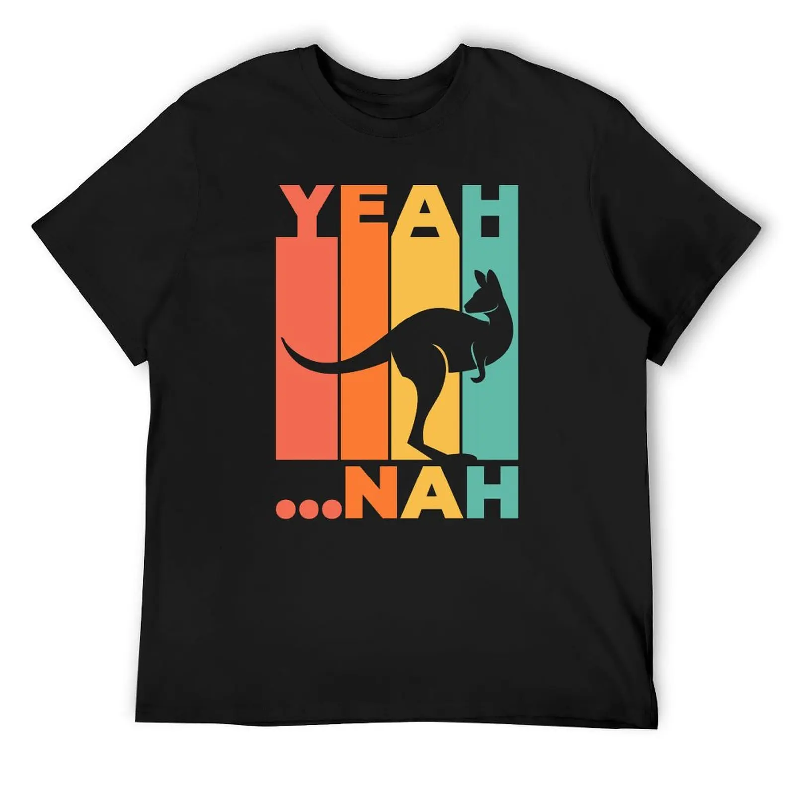 Yeah Nah - Australian Sayings - Funny Australian Kangaroo T-Shirt oversizeds animal prinfor boys workout shirts for men