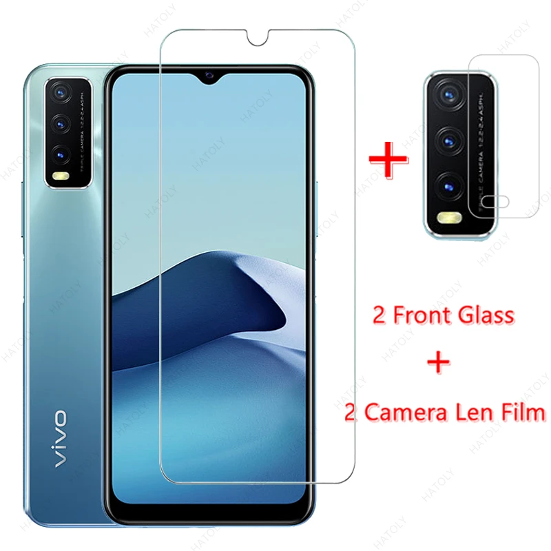 

Tempered Glass for Vivo Y20T Glass for Vivo Y20T Y20 2021 Y20i Y20s Y20A Film Mobile Phone Screen Protector HD Camera Len Film