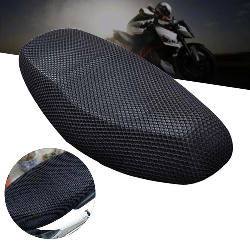 Breathable Summer Cool 3D Mesh Motorcycle Moped Motorbike Scooter for Seat Covers Cushion Cover Heat Insulatio