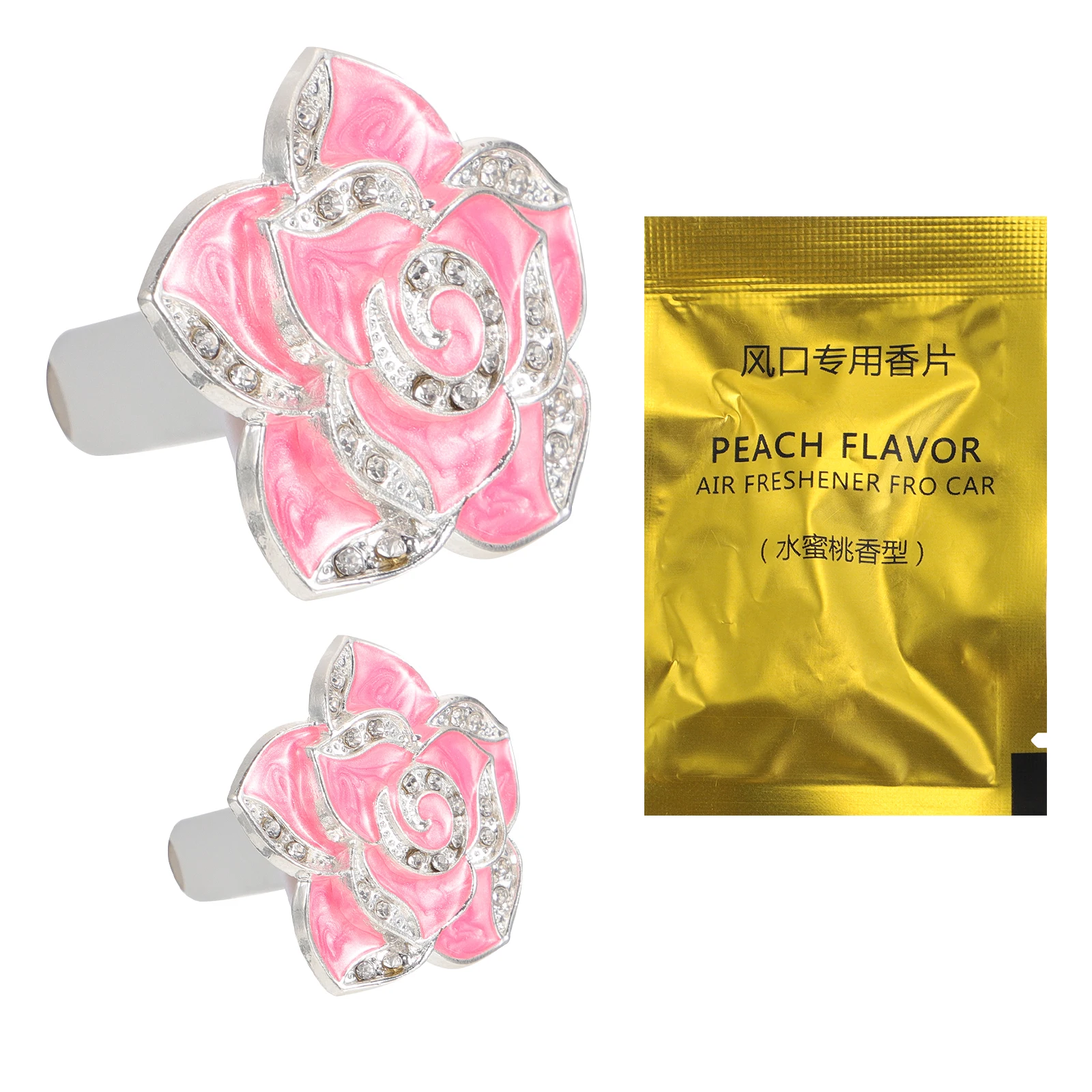 

Car Aromatherapy Diffuser Clip 2 Sets Air Freshener Vent Decorations Car Scent Outlet Perfume Ornament Plastic Iron Durable Anti