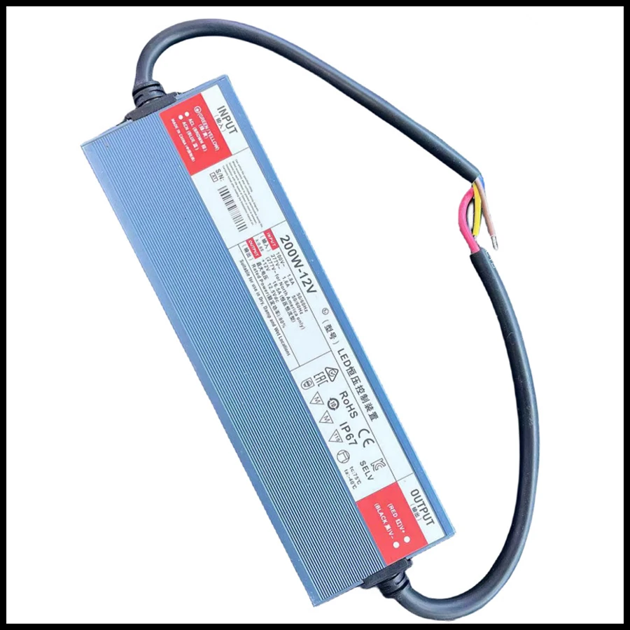 1pcs led Transformer Ip67 110v 220v 12v 24v 100w 200w 300w 400w 500w 600w Power Supply Driver For LED 5730 2835 Strips