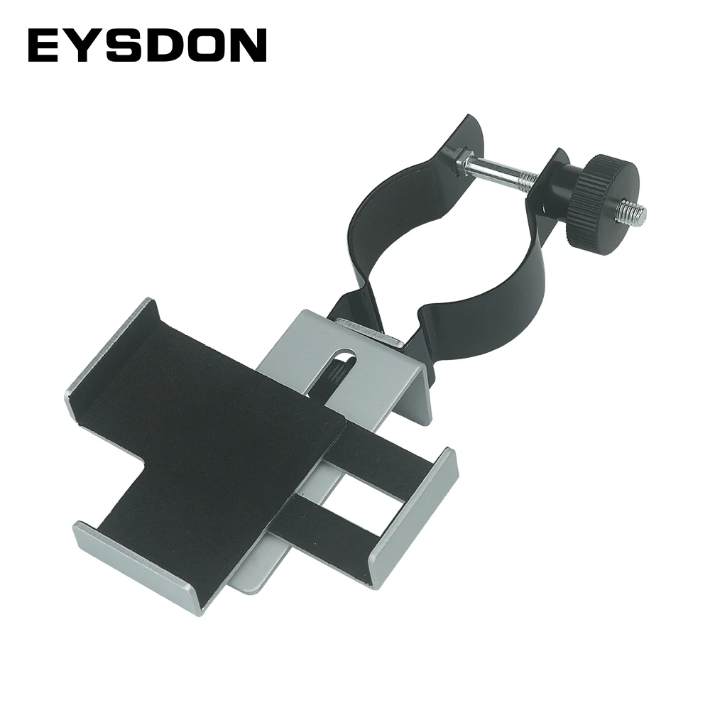 EYSDON 38 ~ 48mm Metal Smartphone Adapter do mikroskopu lornetka luneta monokularowy teleskop złącze uchwyt na telefon komórkowy