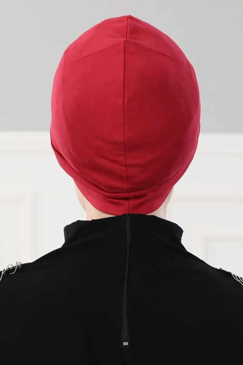 Burgundy Tulang Combed Katun