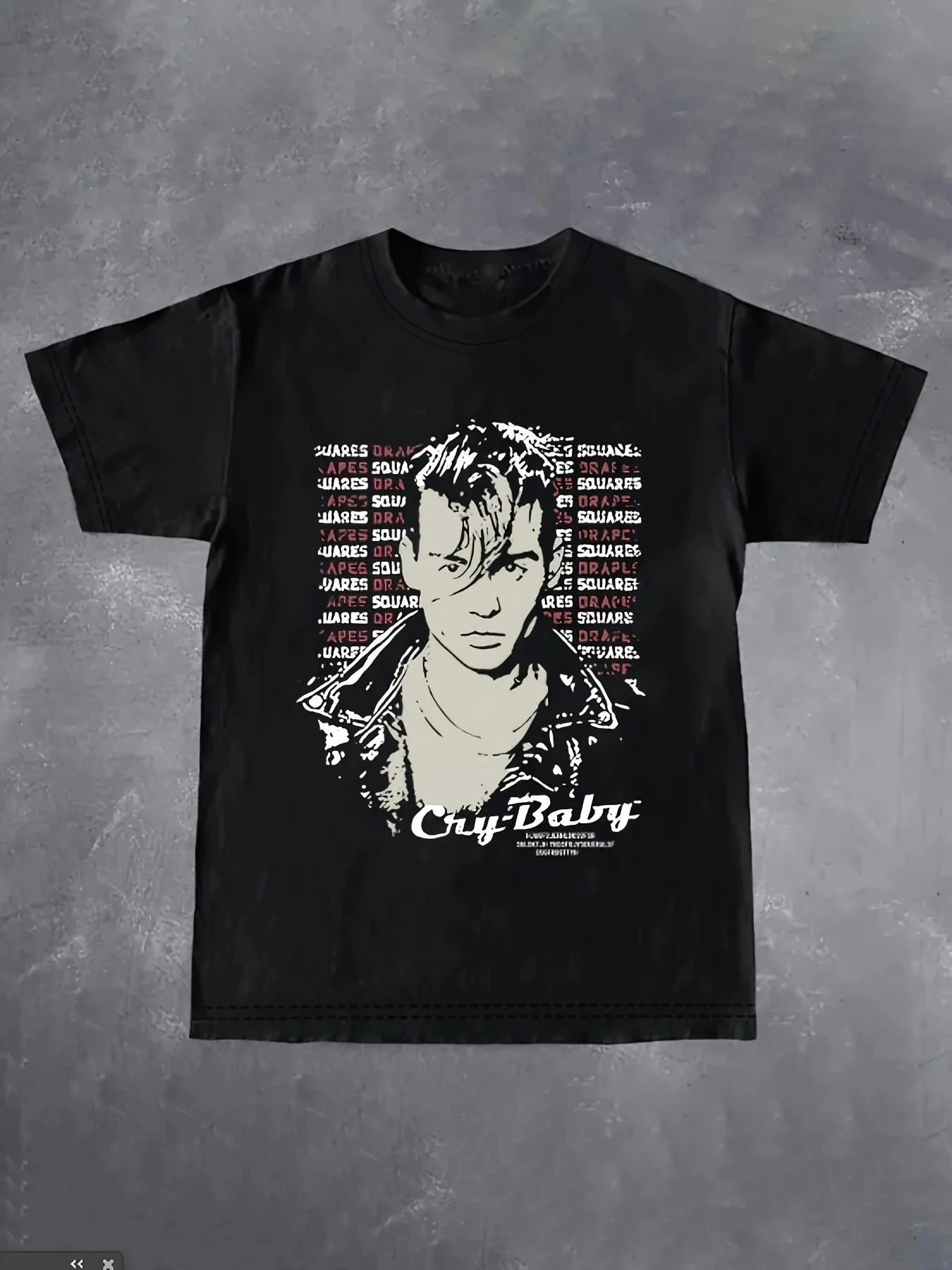 Retro Movie Print T-Shirt, Short Sleeve Crew Neck Casual Top for Summer & Spring, Women'S Clothing