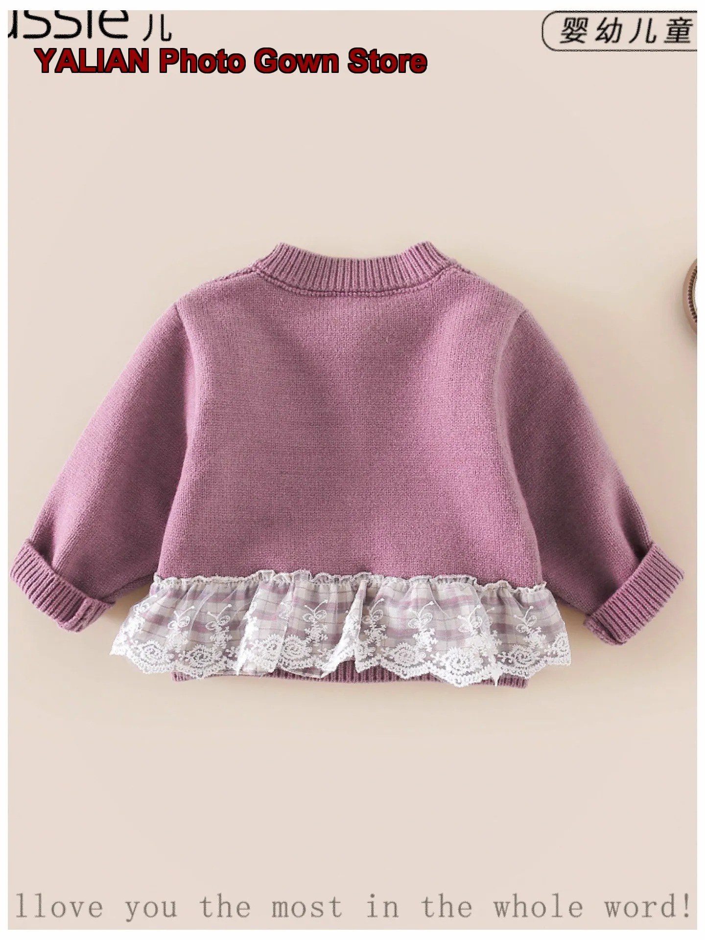 Girls Knit Top Infant Autumn Winter Long Sleeves Base Layer Top