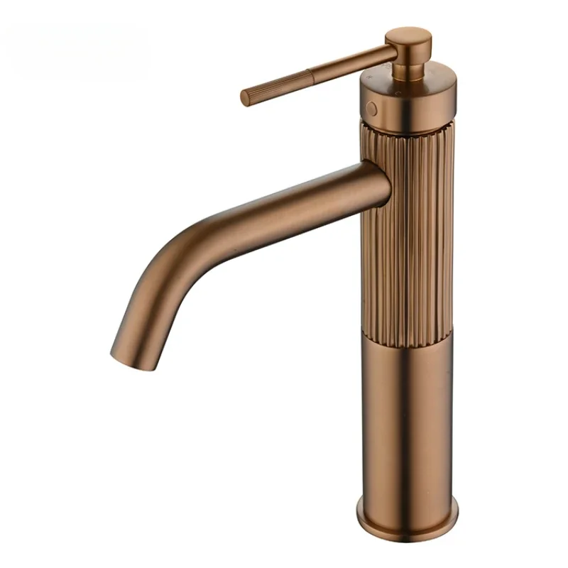 

A7362 Luxury bathroom faucet brass material sink water tap high faucets