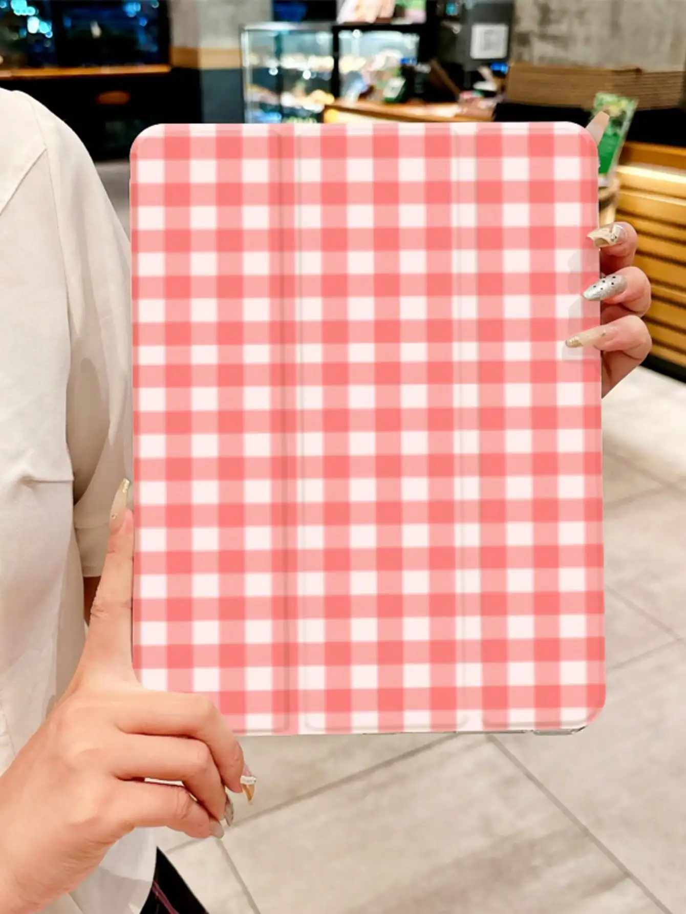 

High-grade red checkered flat shell for ipad pro10/11-Inch 2020/6th/7th /8th /Air 3rd/Air 4th/9th gen/Air 5th Gen 2022/Air 11