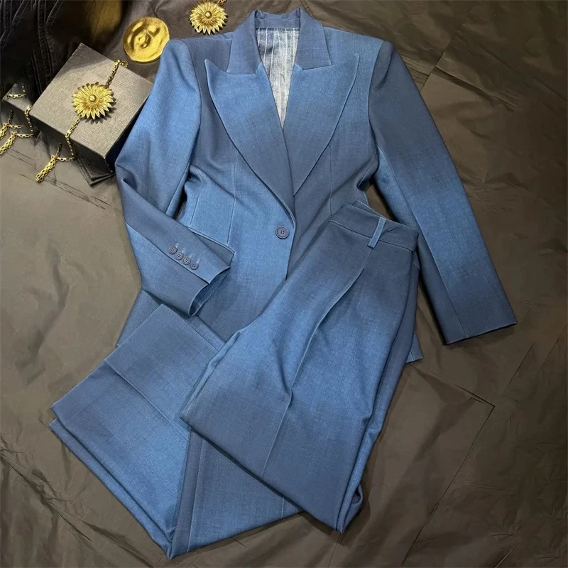 Women's jacket Spring 2026 new one button slim fit lapel long sleeved top Gradient color women's suit jacket Women's coat Blazer