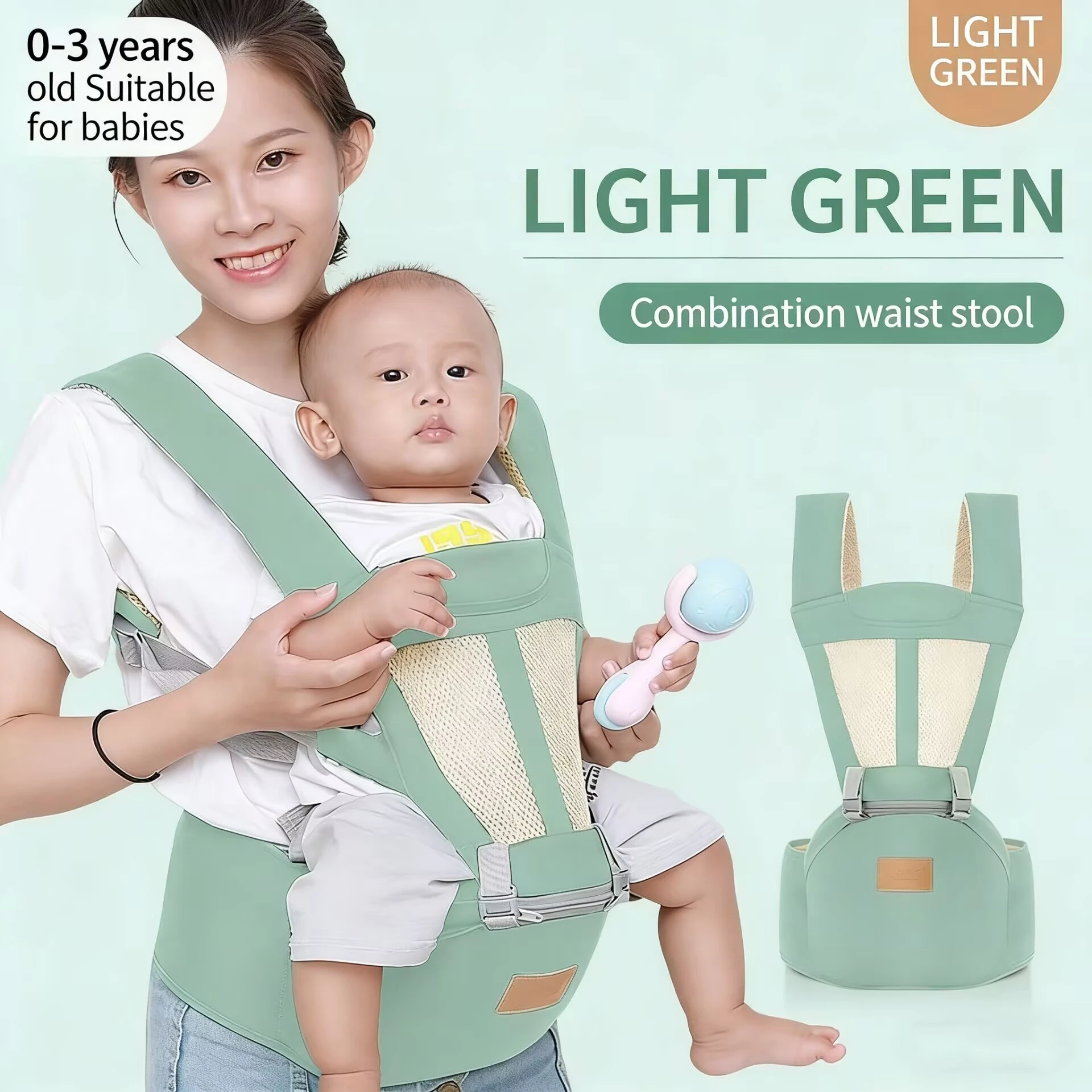 Portabebés tipo canguro, mochila para bebés, accesorio para recién nacidos, portabebés para niños pequeños, bolsa canguro para bebé