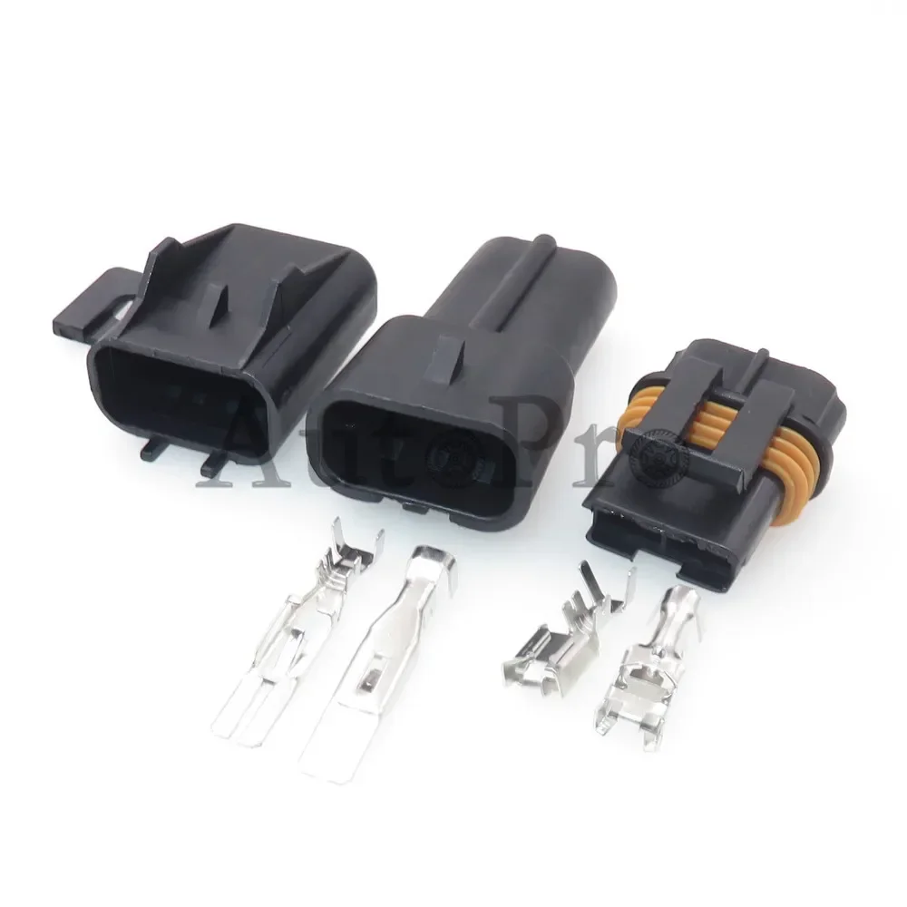 1 Set 2 Hole 12103172 12033769 12033731 Auto Electronic Fan Plug With Terminal AC Assembly Car Waterproof Connector For Buick