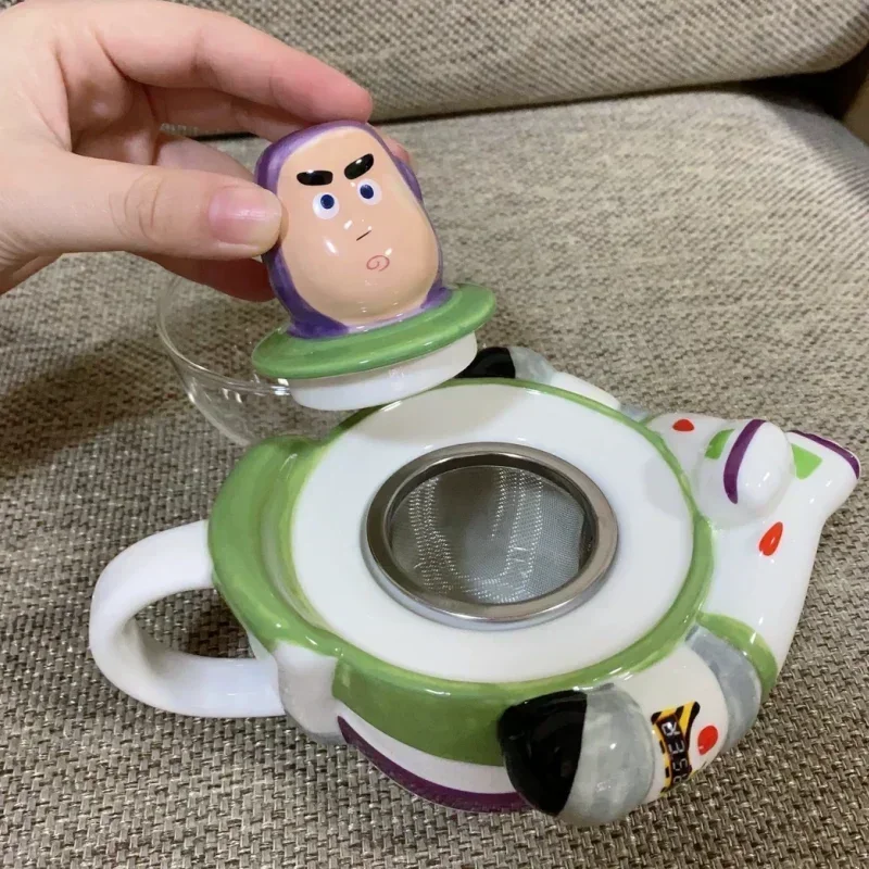 

Disney Toy Story Originality Ceramics Teapot Mug Set Anime Buzz Lightyear Creative Desktop Decoration Everyday Surprise Gifts