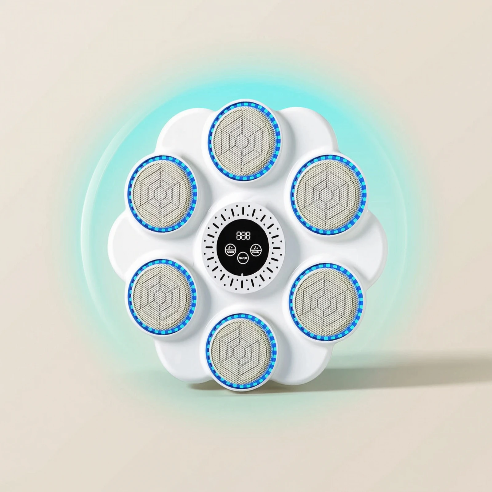 デジタルディスプレイ付き電子パンチングターゲット-bluetooth音楽ボクシングマシン-パンチングコーチ-初心者向けストレス解消