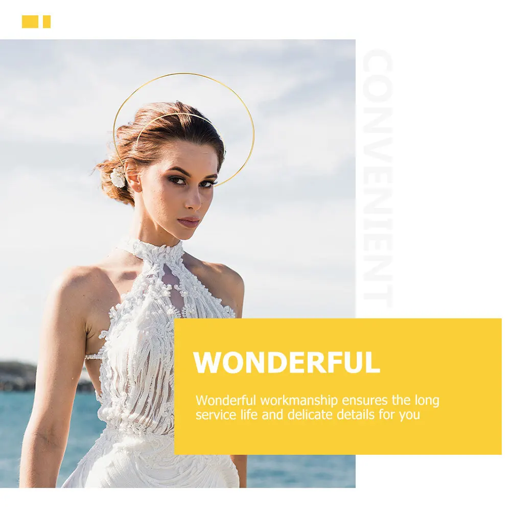 

6Pcs Metal Hair Bands Stylish Tiara Headband for Beauty Pageant Banquet Special Headdress DIY Hair Decoration