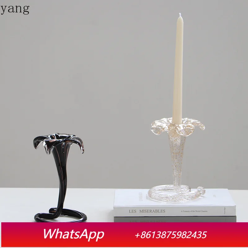 

LMM Christmas Decoration Long Pole Cone Candle Wedding Banquet Dinner Ornament