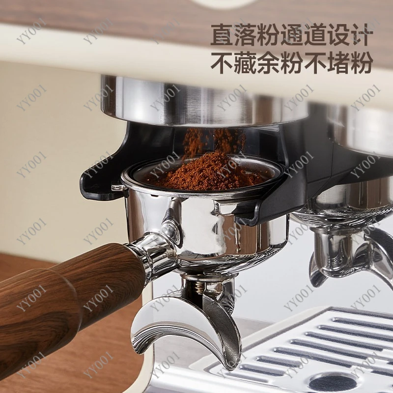 220V Semi-Automatic Coffee Maker Cold Brew Espresso Machine All-in-One Grinder Self-Cleaning Home Use