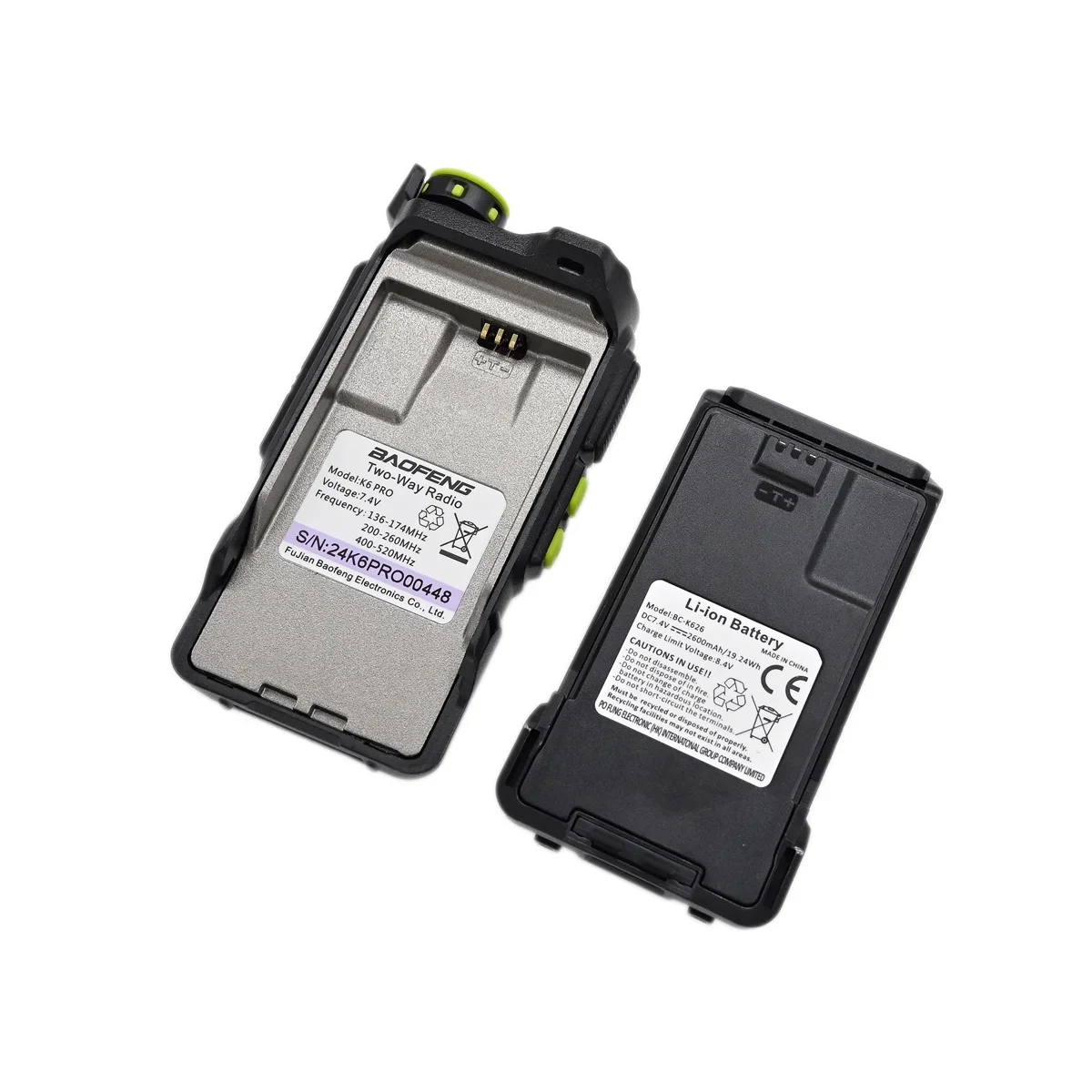 BAOFENG K6 Pro HAM Two Way Radio Dark Screen Display 2024 Tri Bands Frequency Copy USB C AM Receiver Handheld Interphone