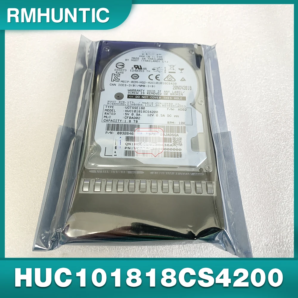 For HGST original hard drive 1.8T SAS 12G V0230KE HUC101818CS4200