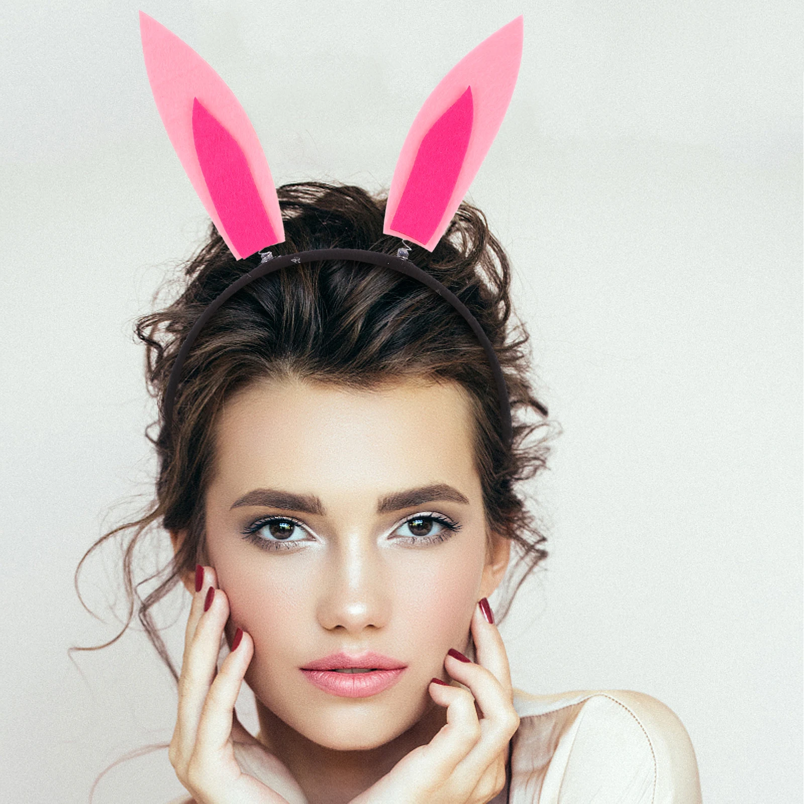 Lapin oreille bandeau lapin habiller vêtements mignons oreilles réalistes feutre bandeau fille exquis bandeaux