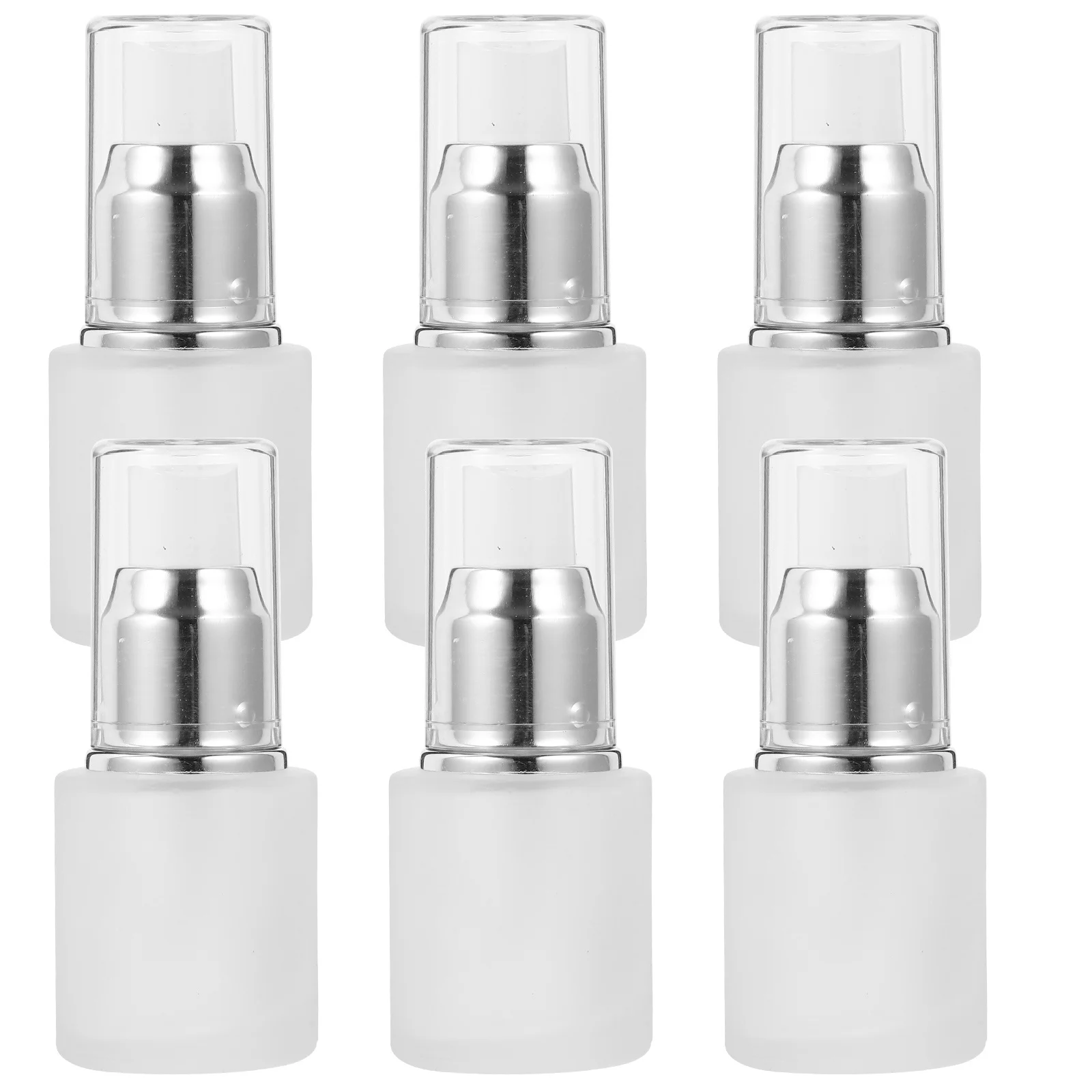 

6Pcs Press Pump Soap Bottles Durable Safe Material for Home Office Liquid Dispensers Empty Containers
