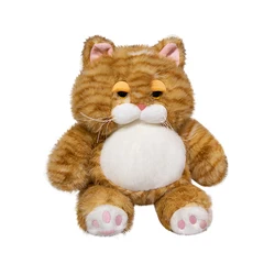 25/35cm Cute Fat Silly Cat Plush Toy Simulation Soft Stuffed Animal Dolls Home Decoration Christmas Gifts