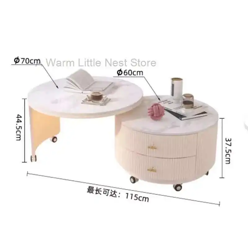 

Round Modern Coffee Table Luxury Nordic Unique Simple Coffee Tables Glam Marble Effect Mesa De Centro Sala Living Room Furniture