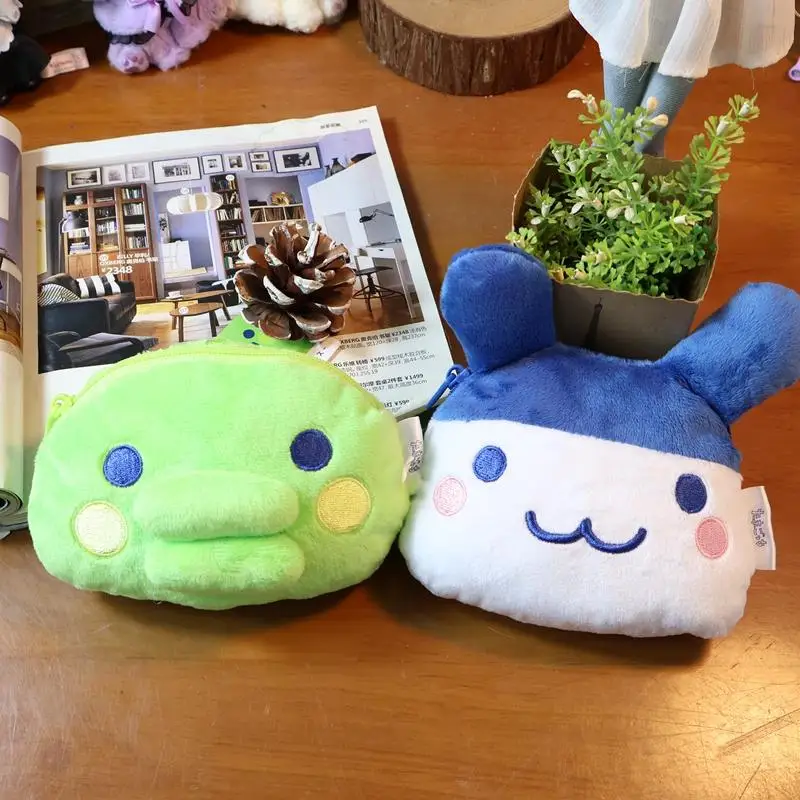 Oryginalna pluszowa lalka Bandai Tamagotchi Mametchi, urocza zawieszka pluszowa Kuchipatchi Mimichi Oyajitchi, zawieszka do kieszeni ze sznurkiem