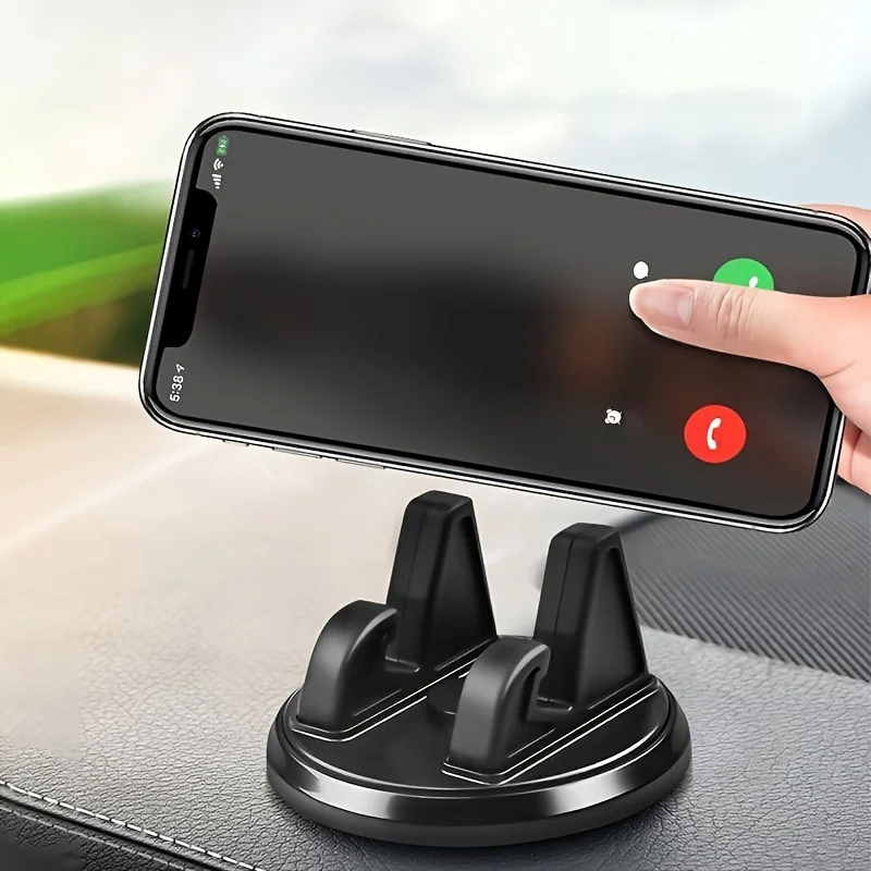 

A universal 360 degree rotatable ABS instrument panel holder, anti slip phone holder, car GPS navigation accessory