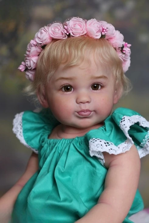 

NPK 28 дюймов, большое количество, свежий цвет, незаконченные, неокрашенные детали «сделай сам», Reborn Emmeline, огромный размер с разъемом, художественная кукла