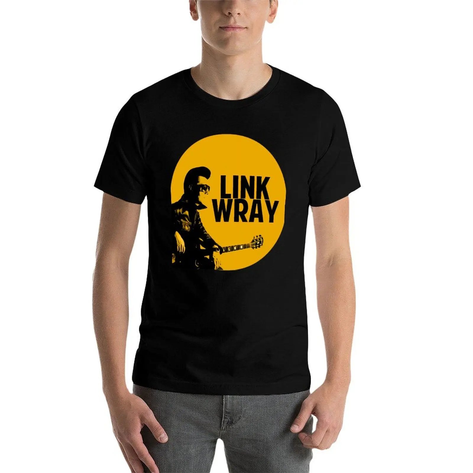 تي شيرت Link Wray تي شيرت للرجال بقصة ضيقة تي شيرت فاخر تي شيرت شخصي