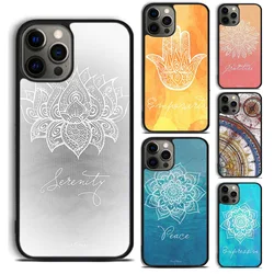 Mandala Chakra Insist Yoga phone Case Cover For iPhone 16 15 14 Plus X XR XS Apple 11 12 13 mini Pro Max coque