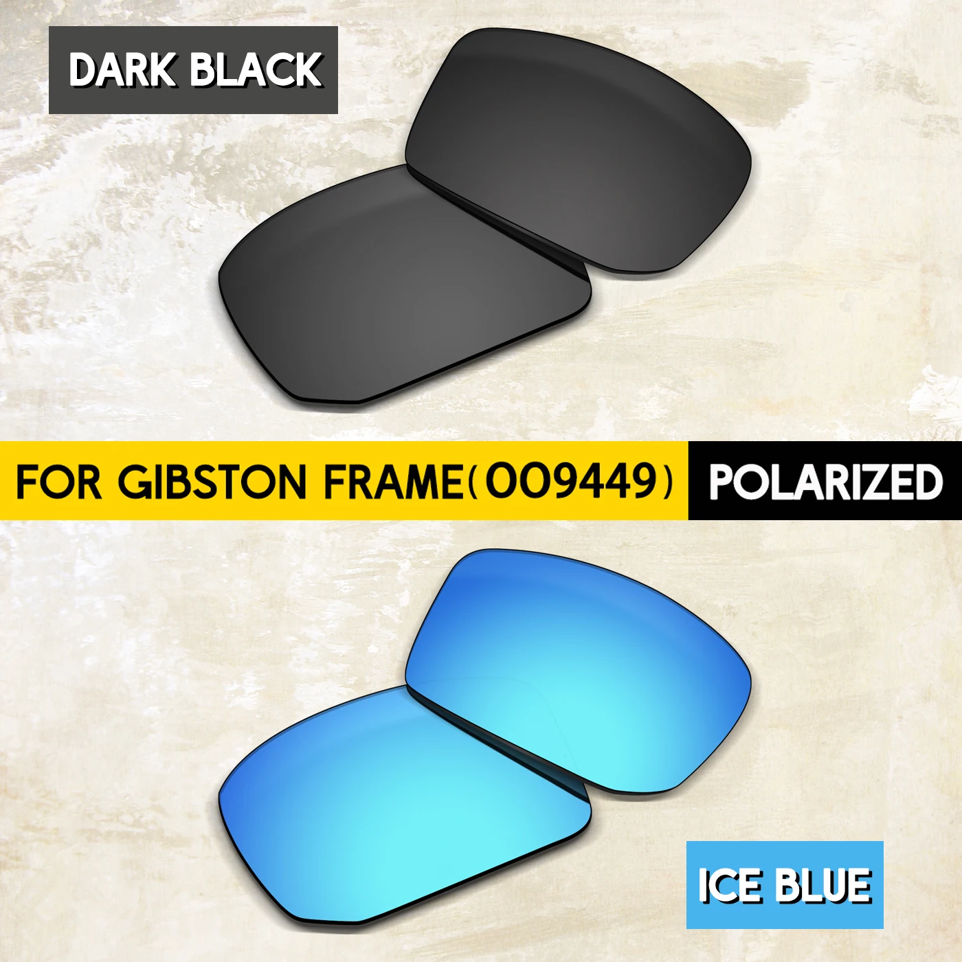 

2 Pairs Alternative Replacement Lenses for Oakley Gibston OO9449 Sunglasses-100% UV Protection