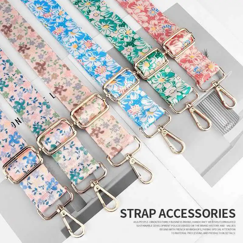 Bag Parts Accessories Strap Bags Fabric Chain Wide Backpack Black Handle Crossbody Canvas Replacement Shoulder Bag Strap