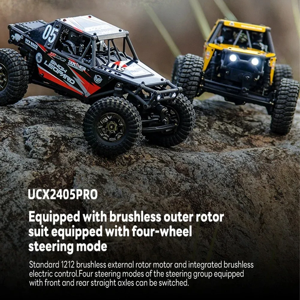UDIRC UCX2405 1/24 4WD RC Crawler - 2.4G Brushless/Brushed, Mini Rock Climbing Off-Roader, RTR