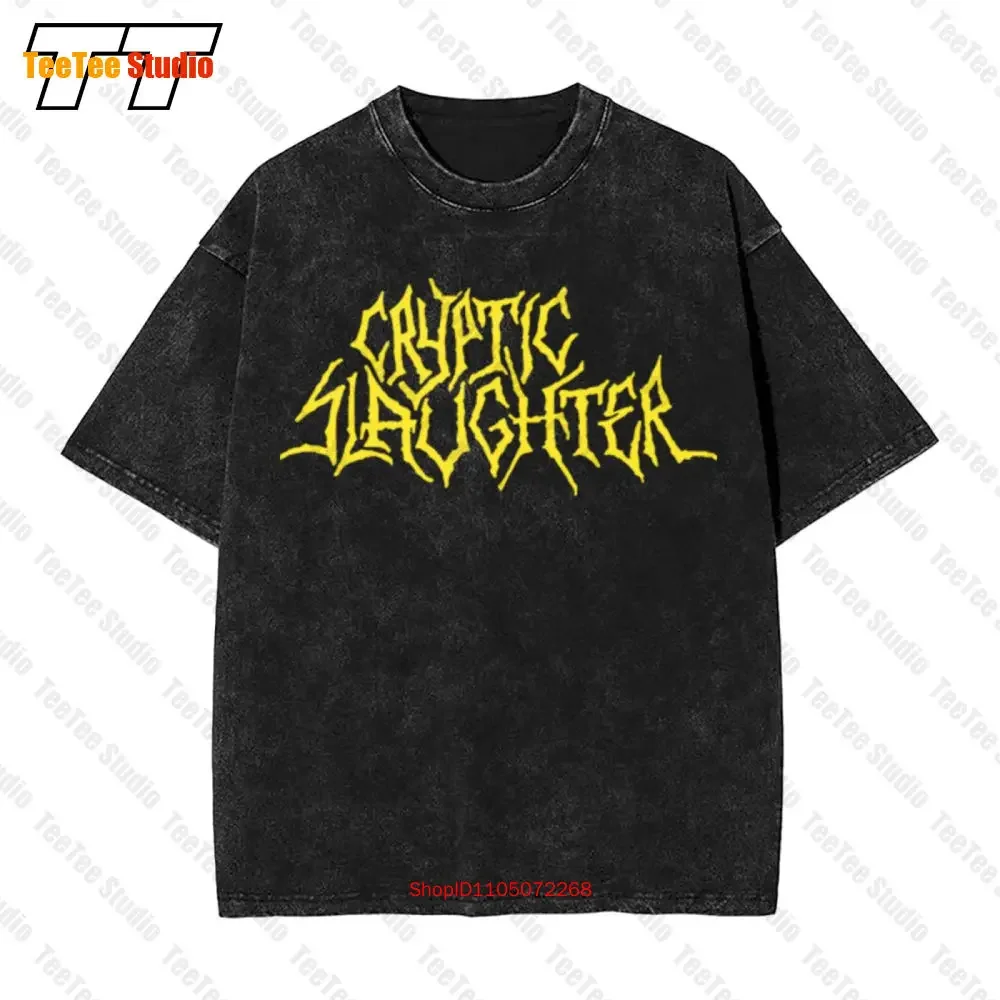 New D T G Prited Short Sleeve Vintage Oversized T-Shirt Cryptic Slaughter Stream Of Consciousnes T8KO