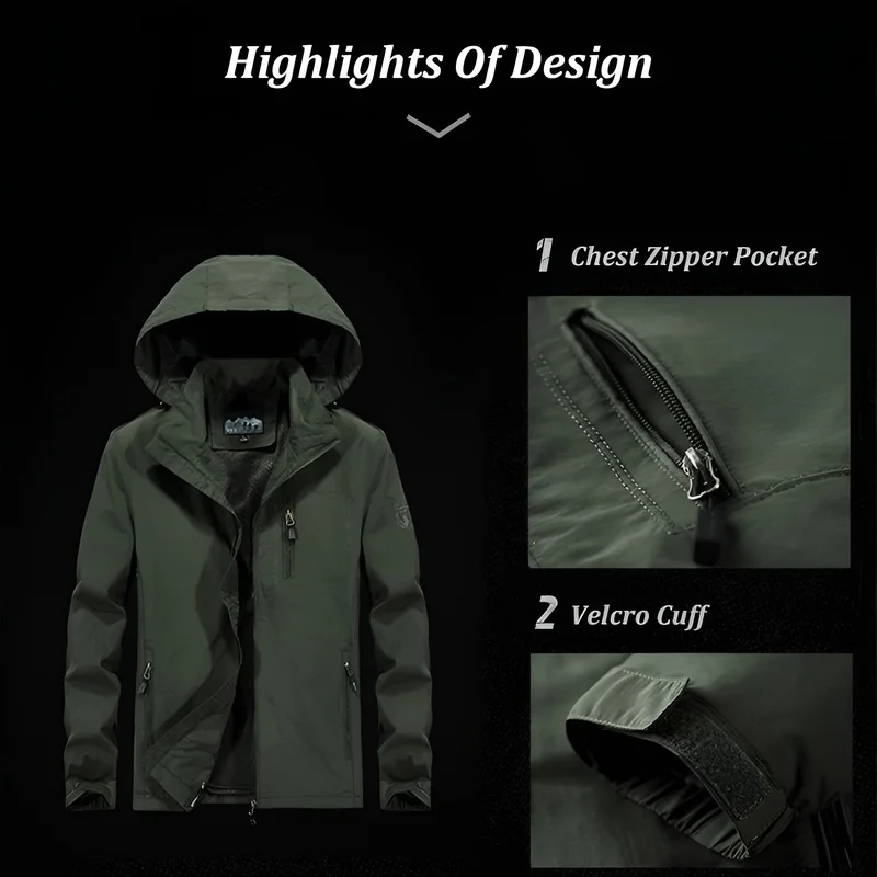 Chaqueta de primavera y otoño para hombre, chaqueta deportiva holgada de secado rápido con múltiples bolsillos, informal, transpirable, de gran tamaño