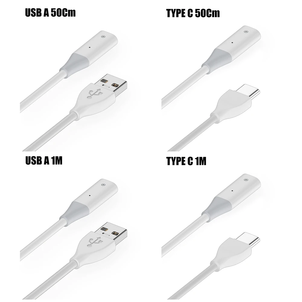 

Charging Cable Cord Male To Female Extension Dedicated Charging Line Plug and Play with Indicator Light for Apple Pencil Adapter