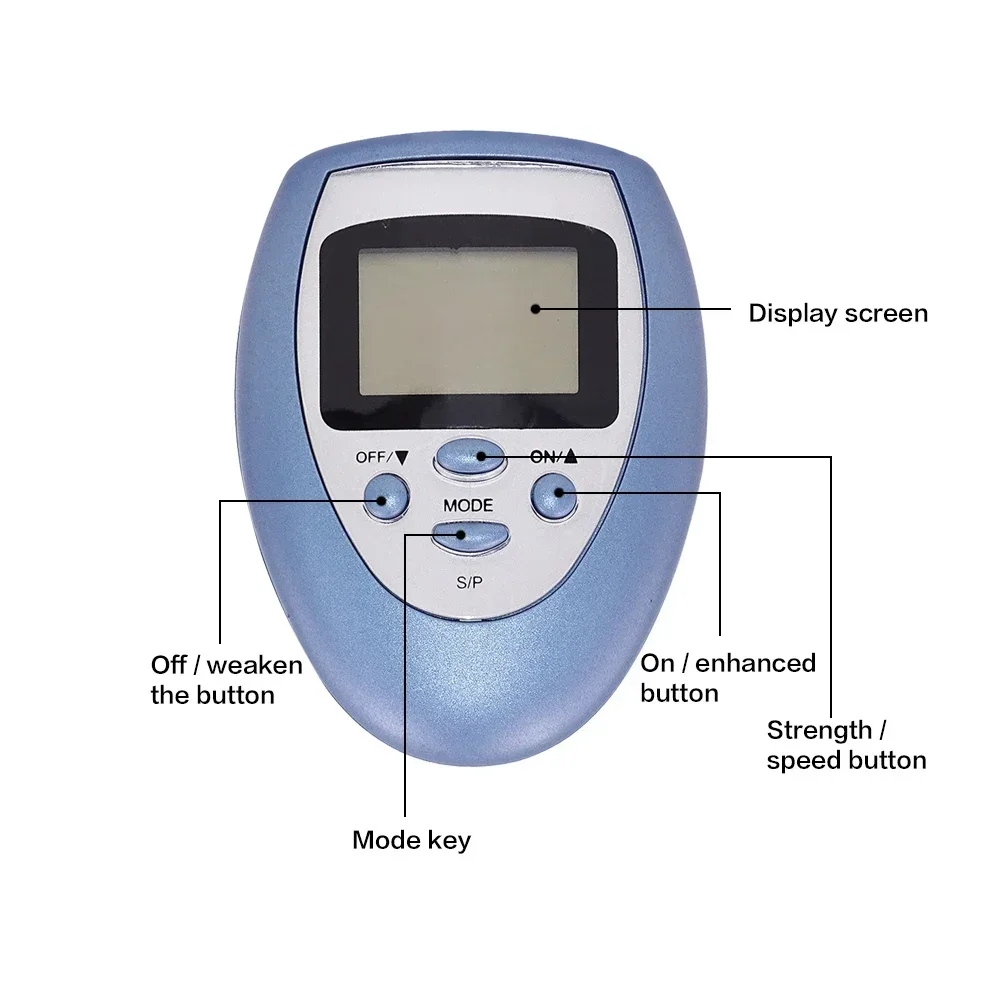 Elétrica Digital TENS EMS Massageador, Estimulador Muscular, Pulso, Costas, Pescoço, Alívio Da Dor, Eletrodo Massagem Pads, Massagem Corporal