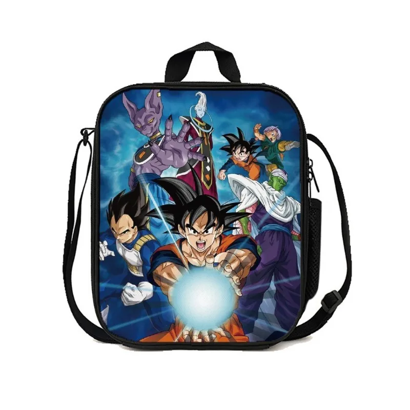 Dragon Ball Son Goku Lunch Bag Anime Handle Insulated Refrigerated Bag Children\'s Travel Food Storage Breakfast Insulated Bag