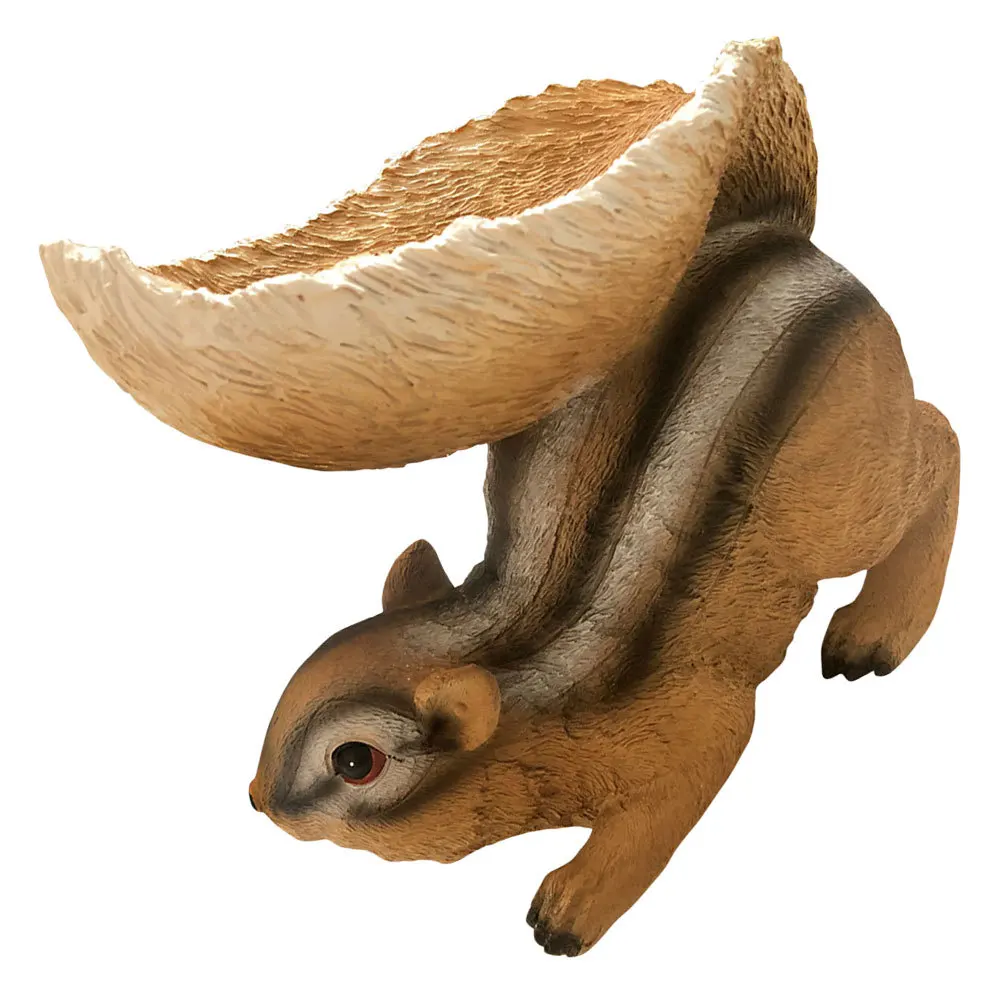 

1Pcs Squirrel Feeder Resin Garden Ornament Cute Outdoor Decoration Lifelike Lawn Statue for Home Yard Garden Decor