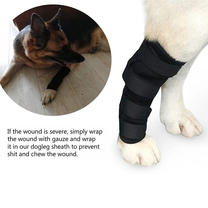 Pet Dog Bandages Dog Injurie Leg Knee Brace Strap Protection for Dogs Joint Bandage Wrap Doggy Medical Supplies Dogs Accessories